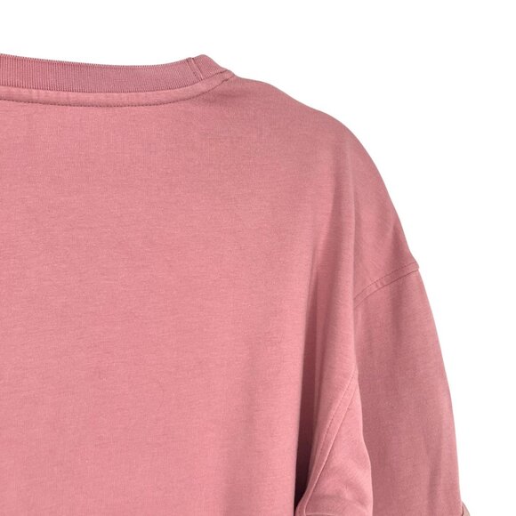 Ted Baker London Jordan Striped Dropped-Shoulder Sweatshirt Rose Pink Size 2 XS - Picture 5 of 12